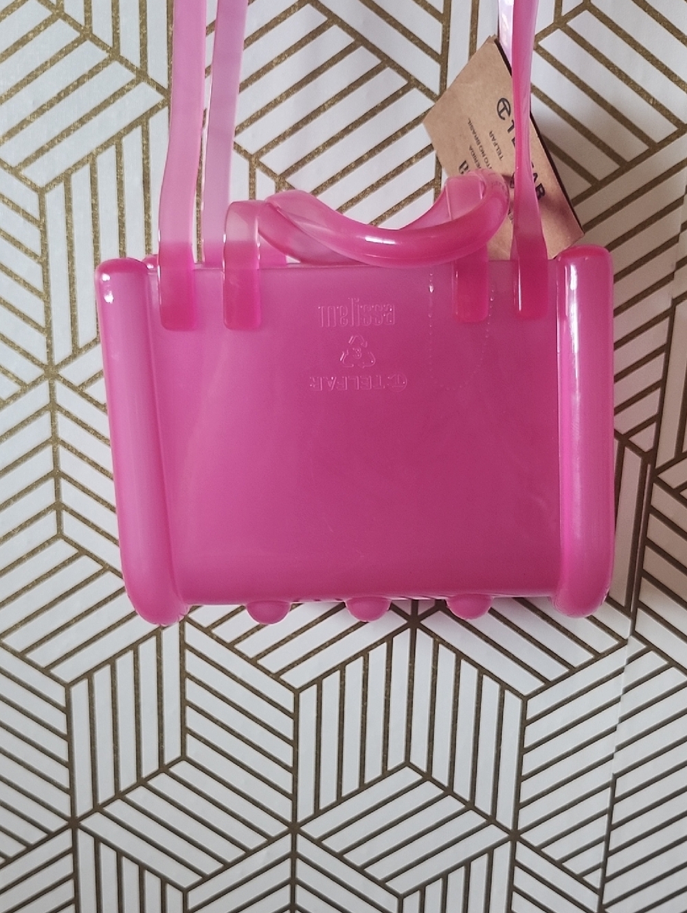 Melissa X Telfar Pink Clear Jelly  Bag - Picture 5 of 6